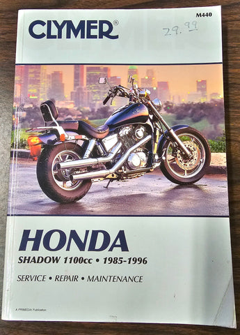 Clymer Maintenance/Service Repair Manual 1985-1996 Honda Shadow 1100cc