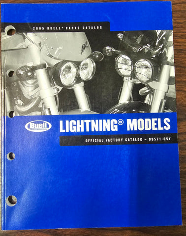 Buell American Motorcycles 2005 Lightning X SL Firebolt Factory Parts Catalog