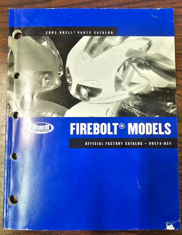 Buell 2005 Firebolt Lightning X/SL Models Factory Parts Catalog