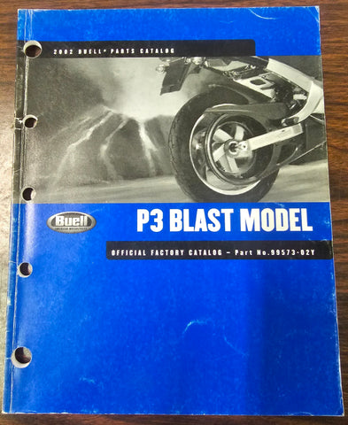 Buell 2002 Blast P3 Model Official Factory Parts Catalog