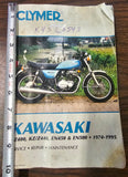 Clymer 1974-1995 Kawasaki KZ400 KZ/Z440 EN450 EN500 Service/Repair Manual
