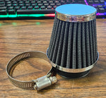 EMGO 48mm Universal Honda Kawasaki Yamaha Clamp-on Chrome End Cap Air Filter
