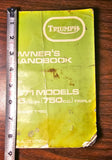 VTG 1971 Triumph 750cc Triple Trident T150 Owners Handbook