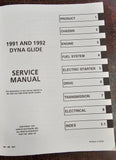 NOS Harley Davidson 1991-1992 OEM Dyna Glide Service Manual Superglide Low Rider