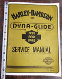NOS Harley Davidson 1991-1992 OEM Dyna Glide Service Manual Superglide Low Rider
