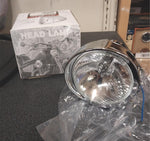 Custom Stretched Milled Spotlight Passing lamp Harley Honda Heritage FLH Glide