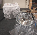 Custom Stretched Milled Spotlight Passing lamp Harley Honda Heritage FLH Glide