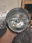 Custom Stretched Milled Spotlight Passing lamp Harley Honda Heritage FLH Glide