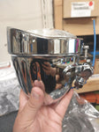 Custom Stretched Milled Spotlight Passing lamp Harley Honda Heritage FLH Glide