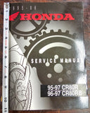 Honda 1995-1997 CR80R CR80RB MX Dirt Bike Repair Service Manual