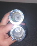 Billet Chrome Pointed Grips Harley Chopper Softail Sportster Dyna Touring Cable