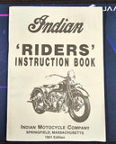 VTG 1951 Indian Motorcycle Riders Instruction Booklet