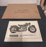 Vtg 93-01305 The Sunbeam Model S7 1947 David Ansell 11 5/8 8 1/4 Glossy Finish