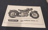 Vtg 93-01305 The Sunbeam Model S7 1947 David Ansell 11 5/8 8 1/4 Glossy Finish