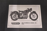 1949 Vtg The Sunbeam Model S8 David Ansell 11 5/8 8 1/4 Glossy Finish 93-01294