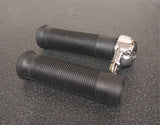 Old School Black Chopper Bottle Set Honda BSA 7/8 Jack Hammer Grips 35-6