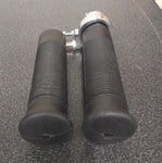 Old School Black Chopper Bottle Set Honda BSA 7/8 Jack Hammer Grips 35-6