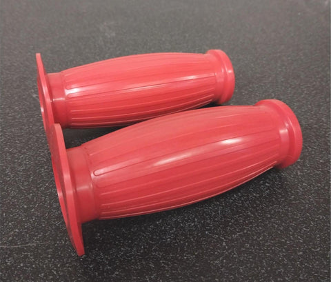 VTG Red Granturismo Grips 1" Triumph Honda Kawasaki Benelli CB Yamaha XS 18-25