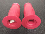 VTG Red Granturismo Grips 1" Triumph Honda Kawasaki Benelli CB Yamaha XS 18-25