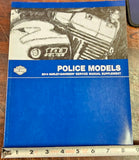 Harley Davidson 2014 Police Models Service Supplement Service Manual 99855-14