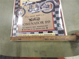 Vtg 1958 600 C.C. Norton Dominator 99 Bracebridge Birmingham Poster Motorcycle