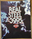 VTG 1983 Harley Davidson XLX 61 Real Steel Motorcycle Catalog Brochure