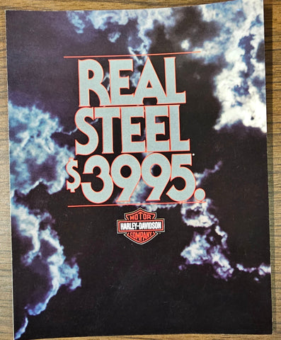 VTG 1983 Harley Davidson XLX 61 Real Steel Motorcycle Catalog Brochure