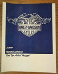 1979 Harley Davidson XLH-1000 Ironhead Sportster Hugger AMF Brochure Literature