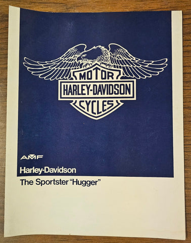 1979 Harley Davidson XLH-1000 Ironhead Sportster Hugger AMF Brochure Literature