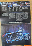 NOS Harley Davidson 1983 Sportster XLH Roadster Motorcycle Sales Brochure