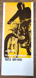 NOS Original 1973 Harley Davidson SR-100 VTG AMF Brochure