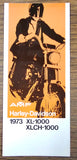 VTG 1973 Harley Davidson Sportster XL-1000 XLCH-1000 NOS AMF Brochure