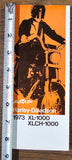 VTG 1973 Harley Davidson Sportster XL-1000 XLCH-1000 NOS AMF Brochure