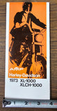 VTG 1973 Harley Davidson Sportster XL-1000 XLCH-1000 NOS AMF Brochure
