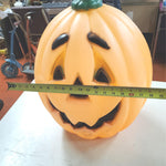 Vtg Blow Mold JackO Lantern Pumpkin Orange General Foam Plastics Halloween Decor