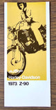 VTG Original 1973 Harley Davidson Z-90 Trail NOS AMF Brochure
