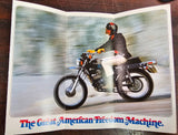VTG Original 1973 Harley Davidson TX-125 NOS AMF Brochure