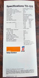 VTG Original 1973 Harley Davidson TX-125 NOS AMF Brochure
