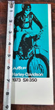 VTG Original 1973 Harley Davidson SX-350 NOS AMF Brochure