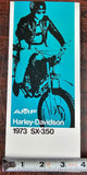 VTG Original 1973 Harley Davidson SX-350 NOS AMF Brochure