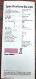 VTG Original 1973 Harley Davidson SS-350 Sprint NOS AMF Brochure
