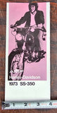 VTG Original 1973 Harley Davidson SS-350 Sprint NOS AMF Brochure