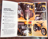VTG Original 1972 Harley Davidson Sprint SX 350cc NOS AMF Brochure