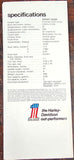 VTG Original 1972 Harley Davidson Sprint SX 350cc NOS AMF Brochure
