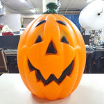 Vtg Blow Mold JackO Lantern Pumpkin Orange General Foam Plastics Halloween Light