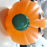 Vtg Blow Mold JackO Lantern Pumpkin Orange General Foam Plastics Halloween Light