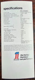 VTG Original 1972 Harley Davidson Leggero 65cc NOS AMF Brochure