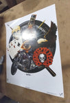 David Mann Aces High Poster Jack Daniels Easy Rider Motorcycle Harley Davidson