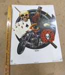 David Mann Aces High Poster Jack Daniels Easy Rider Motorcycle Harley Davidson