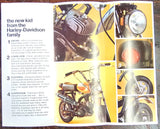 VTG Original 1972 Harley Davidson Shortster 65cc Mini Bike NOS AMF Brochure
